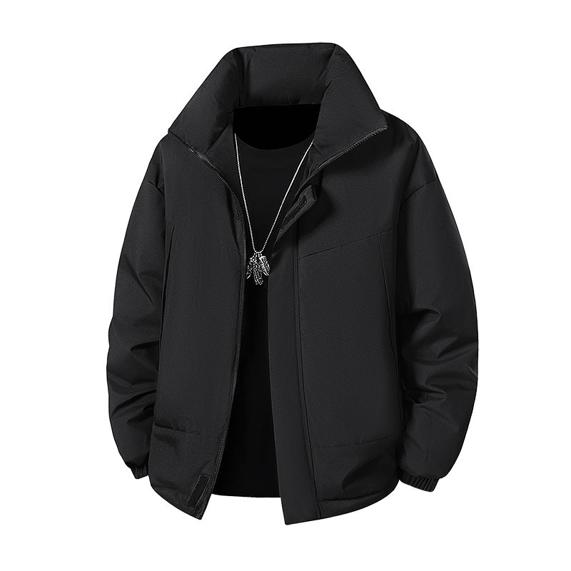 Men's Fashionable Transitional Jacket with High Collar Mune Fashion