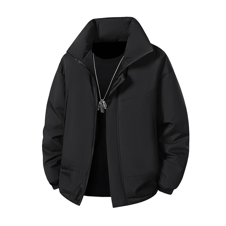 Men's Fashionable Transitional Jacket with High Collar Mune Fashion