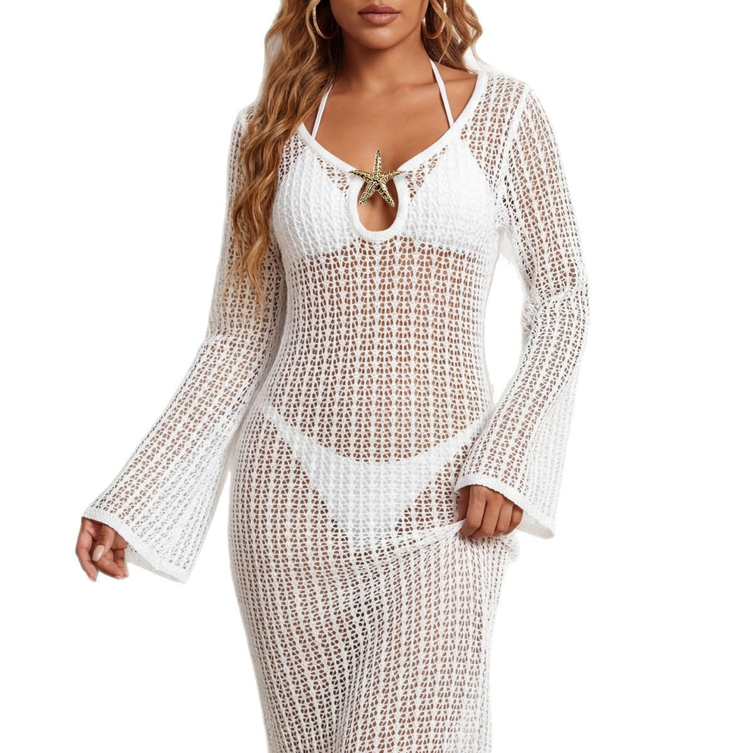 Ladies elegant crochet beach cover-up Mune Fashion
