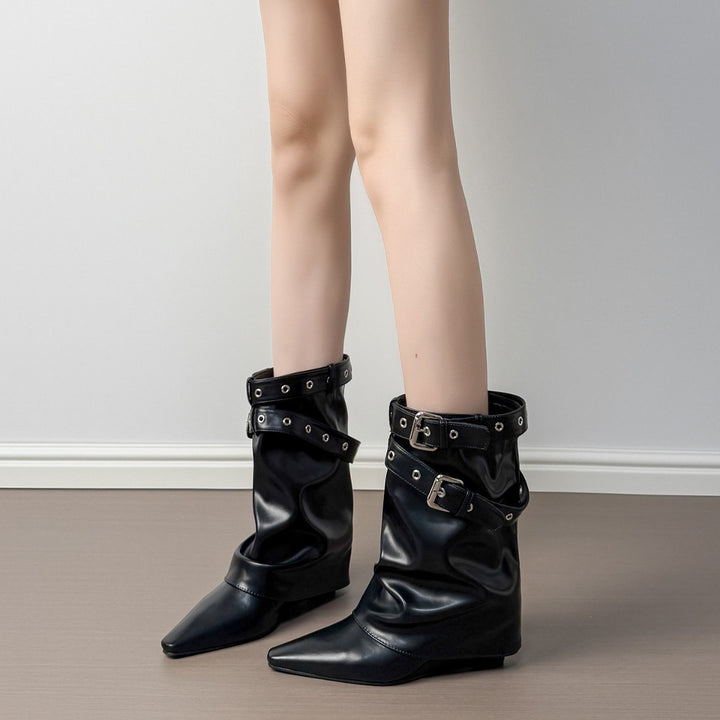Women Fashionable and Elegant Ankle Boots Mune Fashion