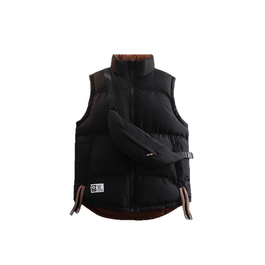 Women's Functional Quilted Vest with High Collar Mune Fashion