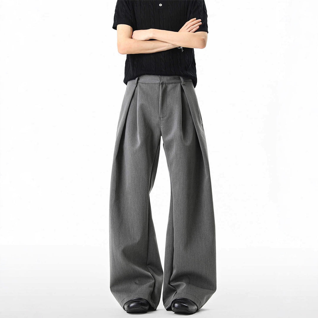 Women Wide Cut Suit Trousers Mune Fashion