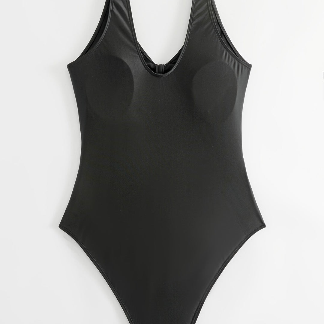 Ladies One-Piece Swimsuit with Fashionable Cut-Out Design Mune Fashion