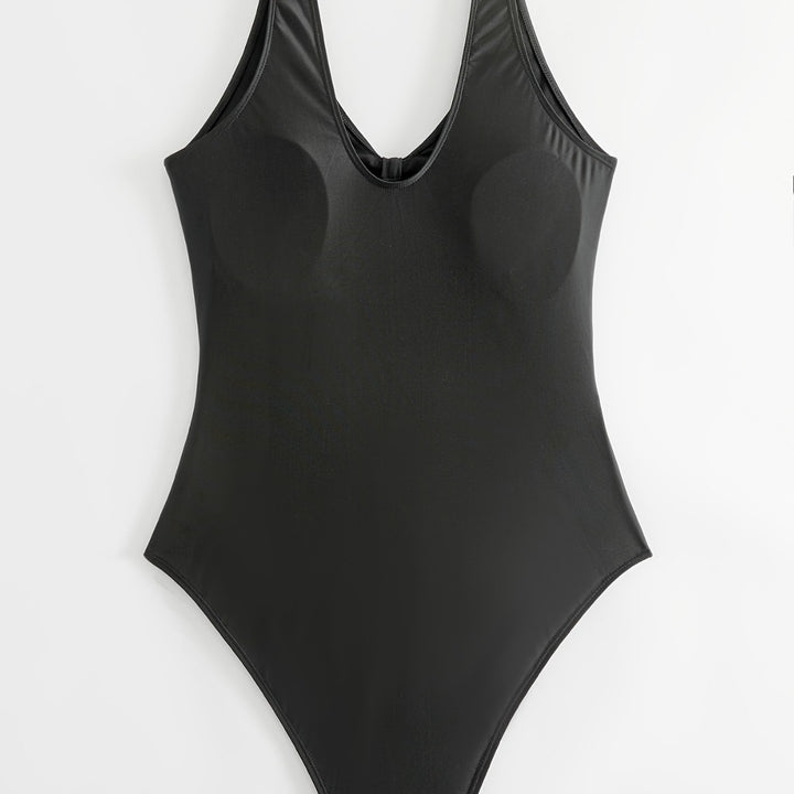 Ladies One-Piece Swimsuit with Fashionable Cut-Out Design Mune Fashion