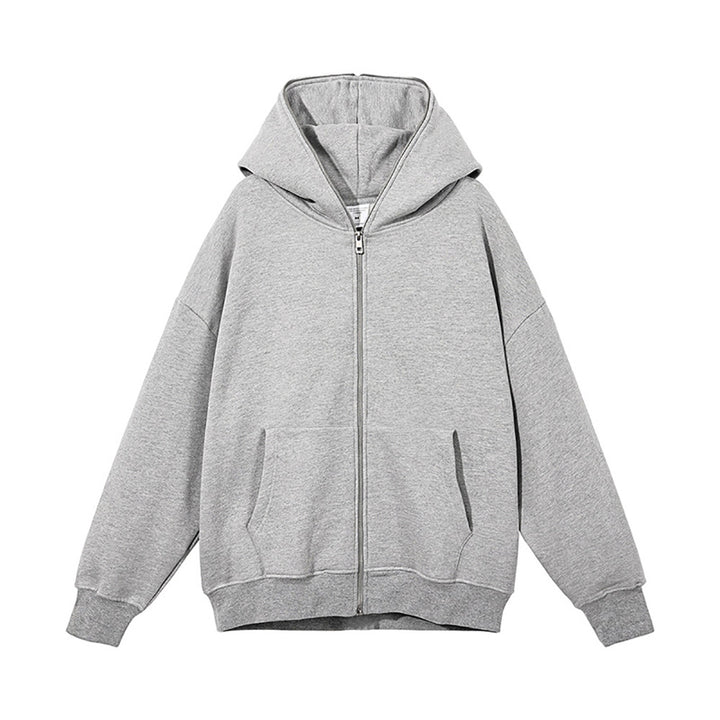 Unisex nan hooded jacket with continuous zipper, double-layered hood and kangaroo pockets Mune Fashion