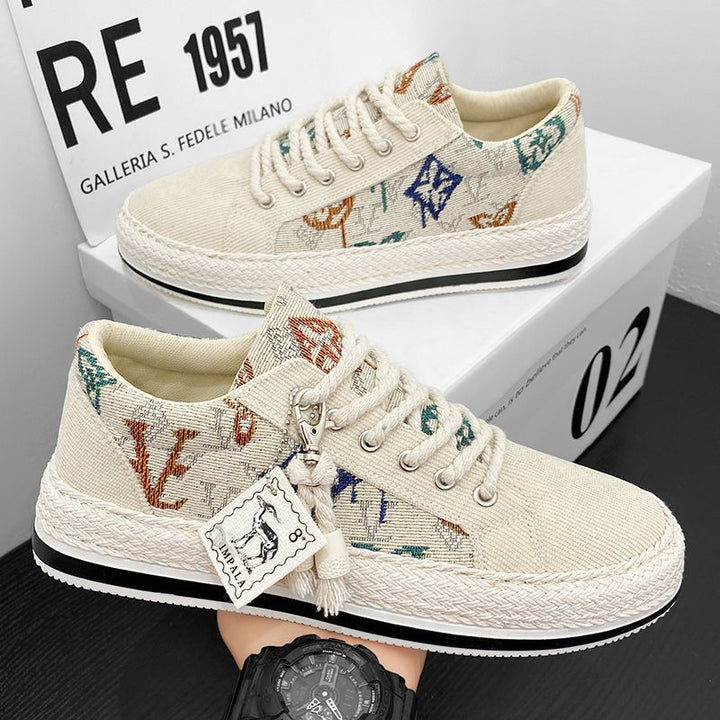 Ladies fashionable sneakers with high-quality textile surfaces and sophisticated design Mune Fashion
