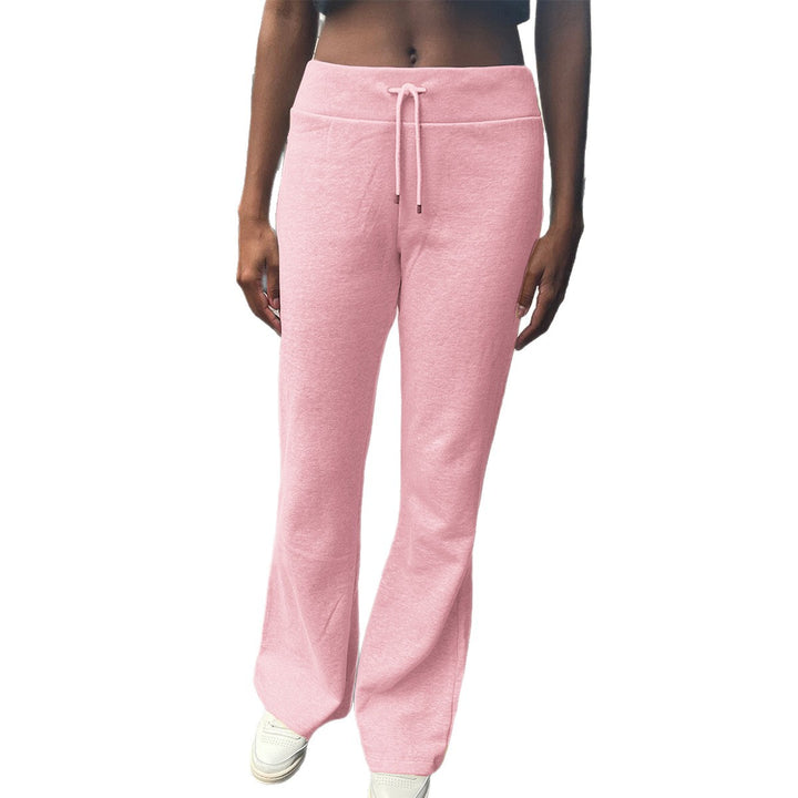 Women's high-waisted lounge pants with drawstring, flared leg, and soft sweat material Mune Fashion