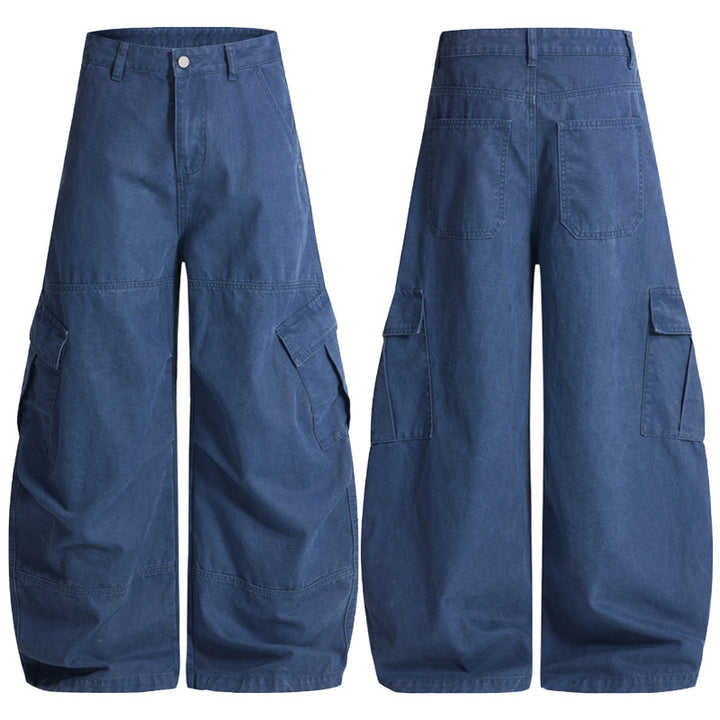 Men's baggy cargo pants in utility style with a low waist and extra wide leg Mune Fashion