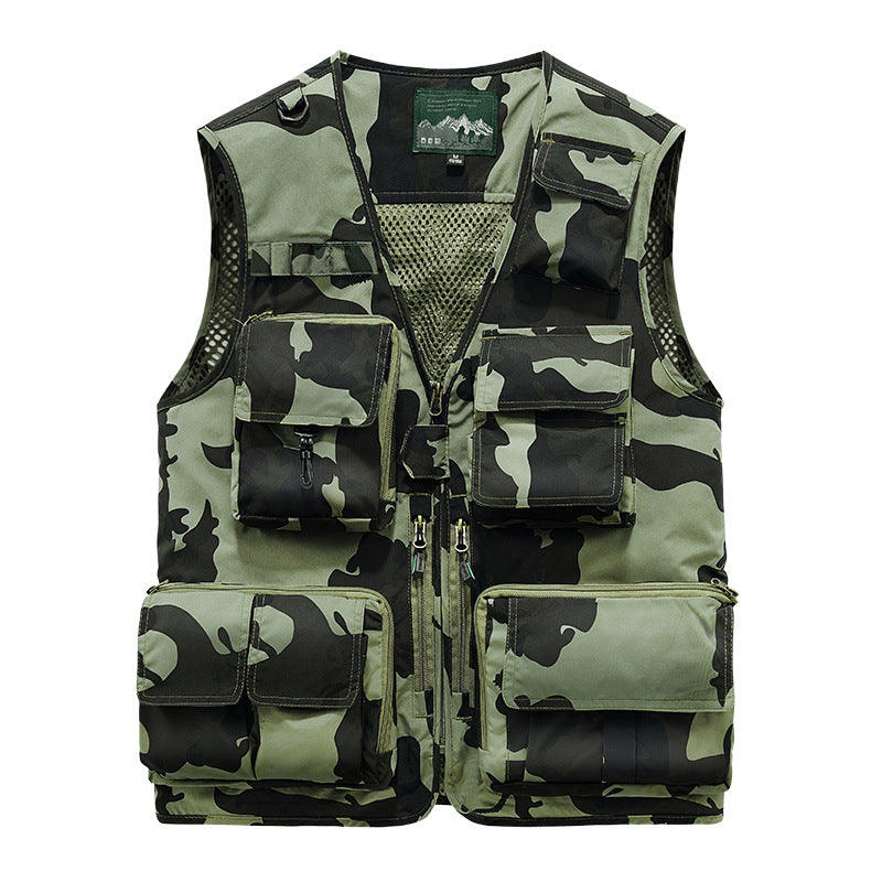 Men's Multifunctional Cargo Vest with Many Pockets Mune Fashion