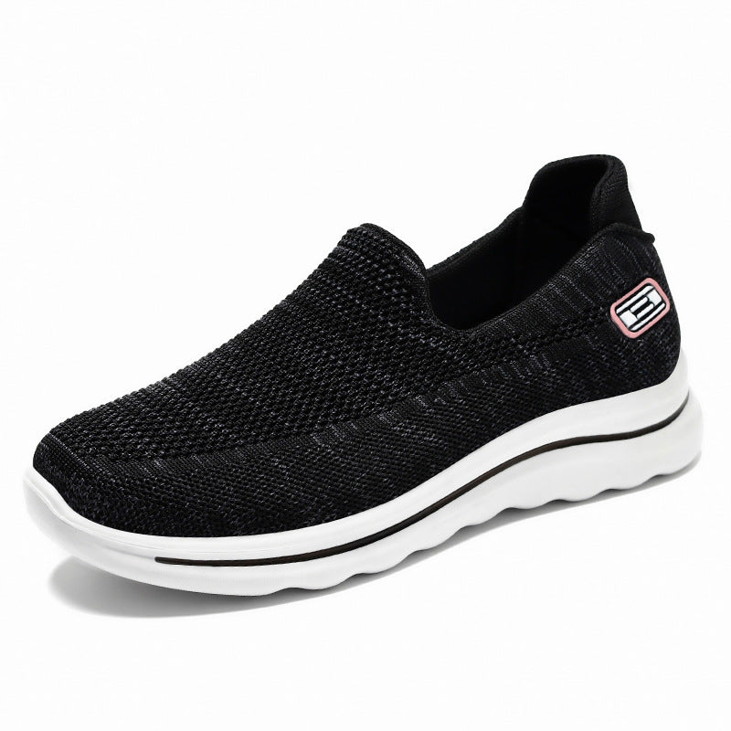 Women's knit slip-on comfort sneaker with removable memory insole and shock-absorbing EVA midsole Mune Fashion
