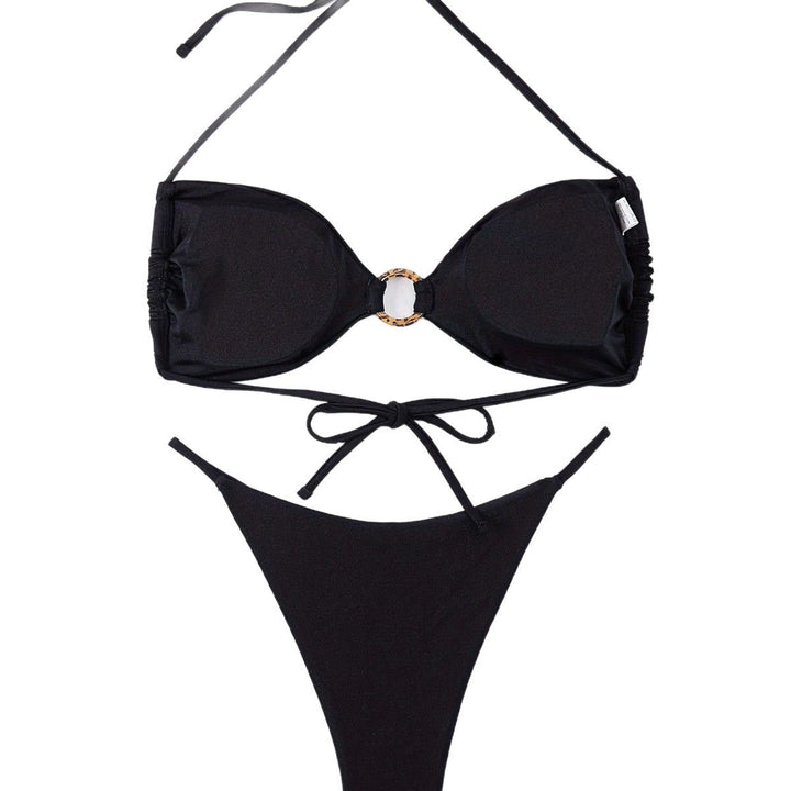 Women Push-Up Bikini Set with fashionable ring detail Mune Fashion