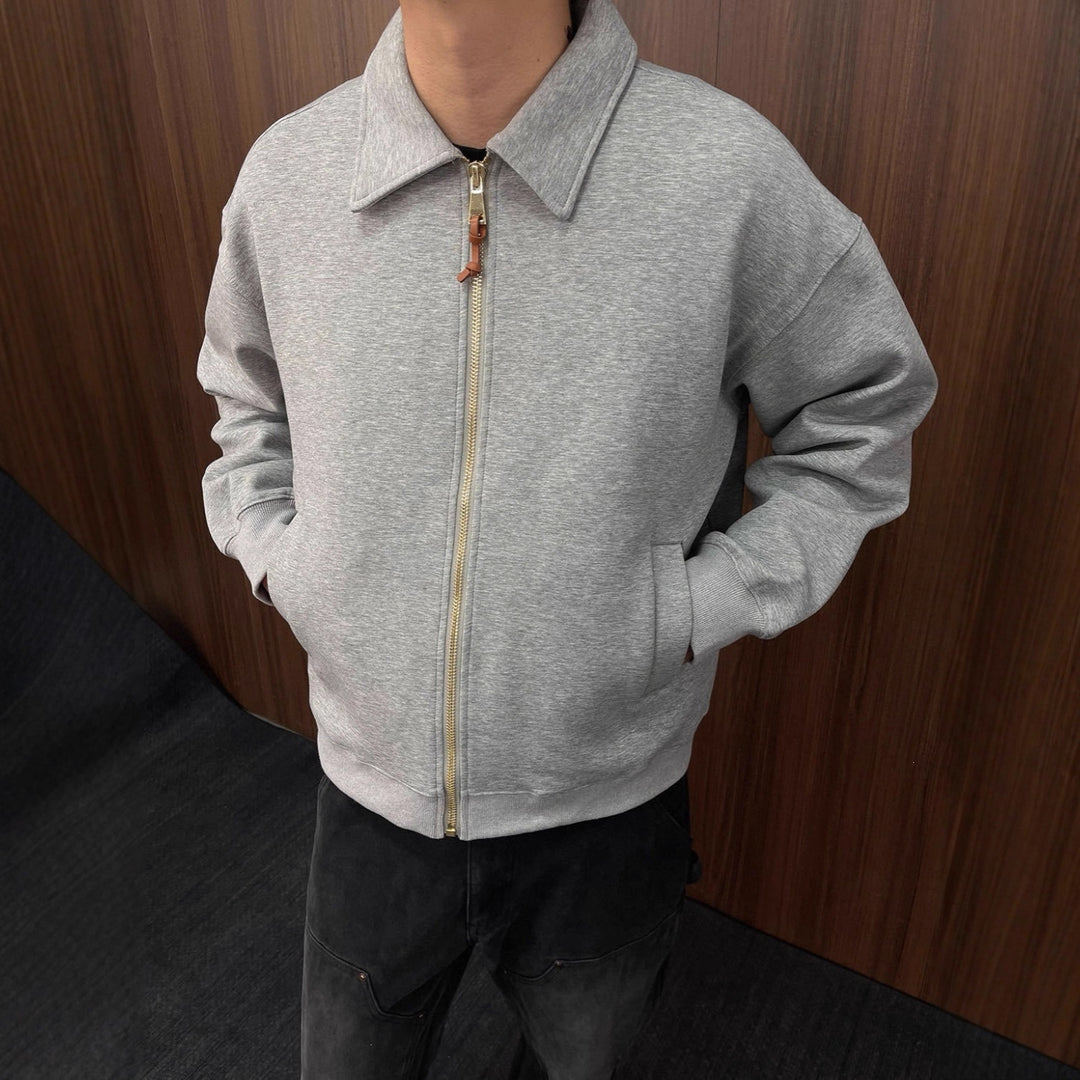Men's Comfortable Zip-Up Sweat Jacket Mune Fashion