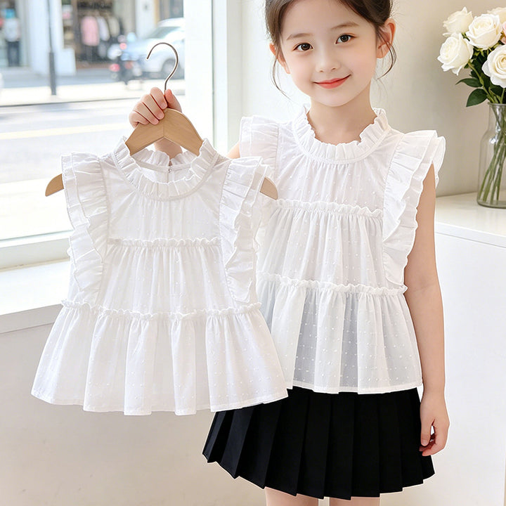 Girls Summer Top with Ruffle Details Mune Fashion