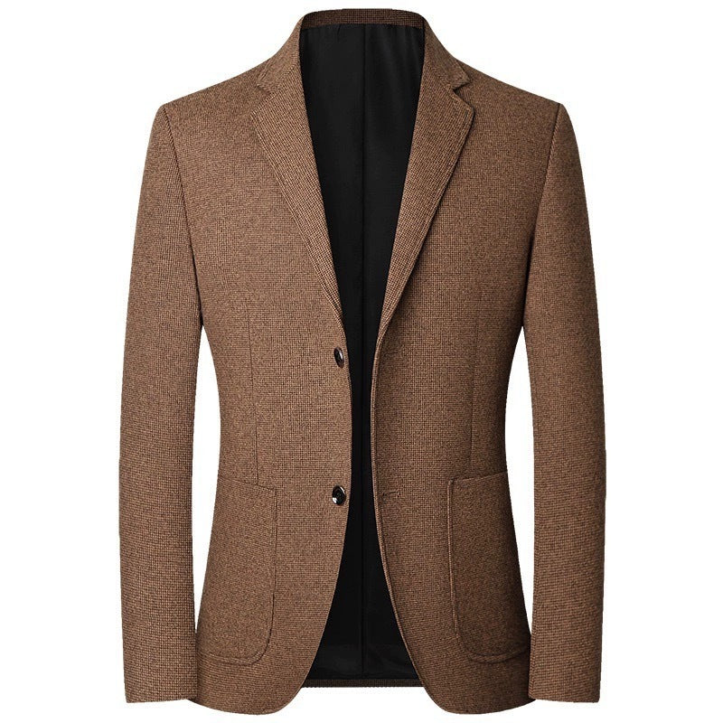 Men's Lightweight City Blazer unlined construction with textured pattern and patch front pockets Mune Fashion