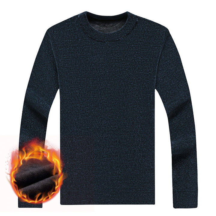 Men's fine knit thermal pullover with thermo fleece lining and slim fit Mune Fashion