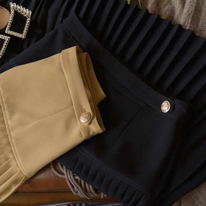 Women Pleated Skirt with Elegant Design Mune Fashion