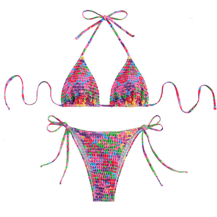 Women's Colorful Triangle Bikini Mune Fashion