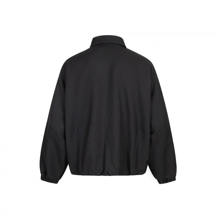 Unisex Boxy transitional blouse with shirt collar, two-way metal zipper and elastic cuffs Mune Fashion