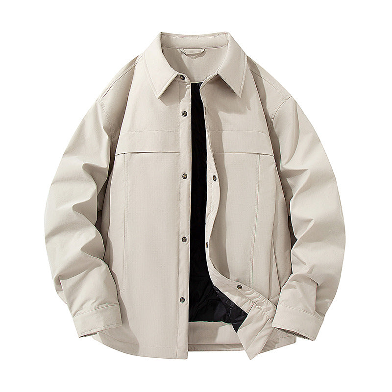 Men's Waterproof Quilted Overshirt Jacket with Thermal Lining Drune