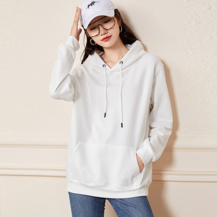 Women's Oversized Hoodie made of Cotton Blend with Kangaroo Pocket and Ribbed Cuffs Mune Fashion