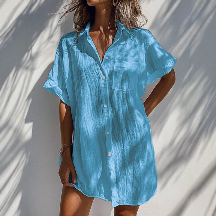 Ladies light and airy short-sleeve blouse Mune Fashion