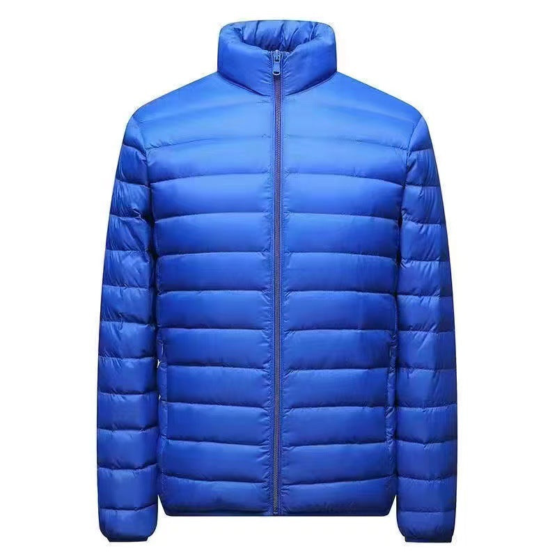 Men's ultra-light packable micro quilted jacket with stand-up collar, padded insulation and wind-resistant shell Mune Fashion
