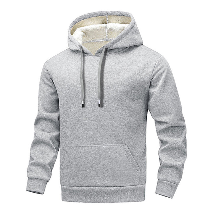 Men's cozy hoodie with cuddly inner lining Mune Fashion