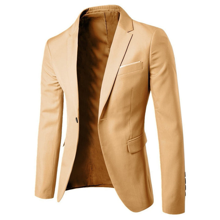 Men's tailored suit blazer with narrow lapels and single-breasted cut Mune Fashion