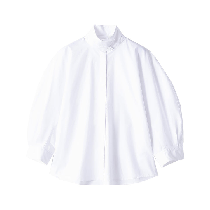 Women Oversized Short Jacket with Stand-Up Collar and Wide Raglan Sleeves Mune Fashion