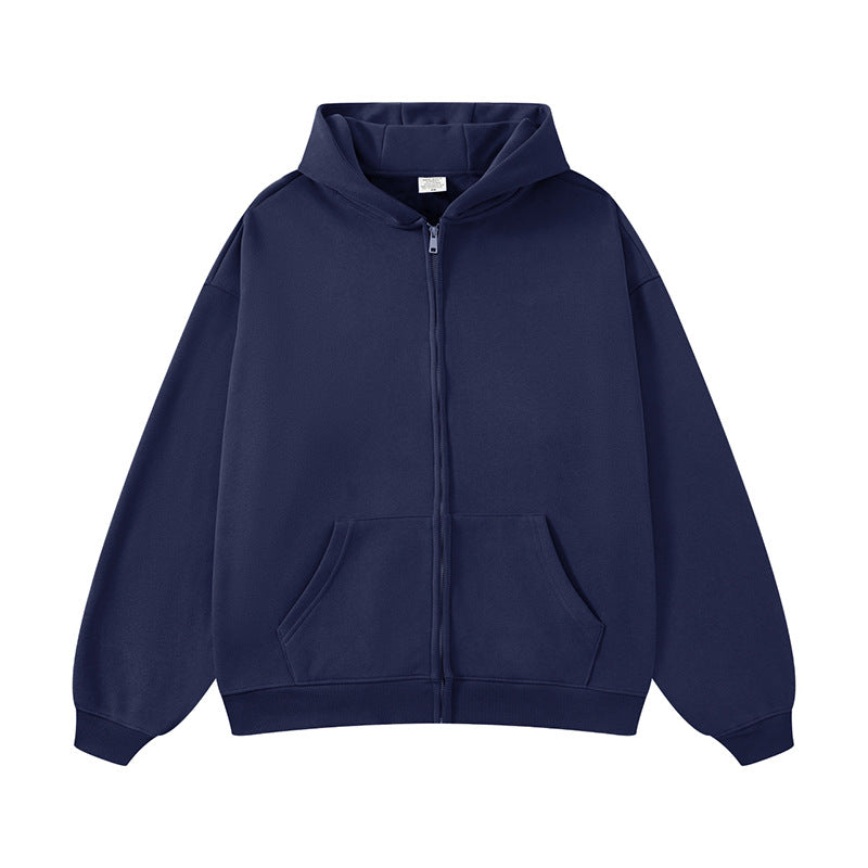 Unisex hooded sweatshirt jacket with full-length zipper, oversized fit and kangaroo pockets Mune Fashion