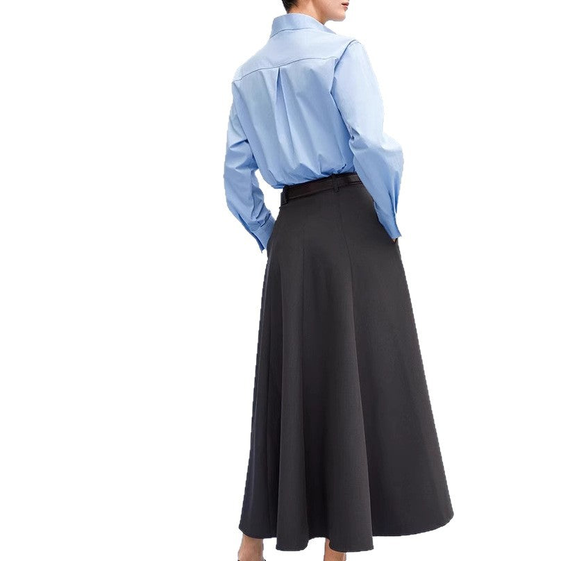 Women Elegant Maxi Skirt with Wide Cut Design Mune Fashion
