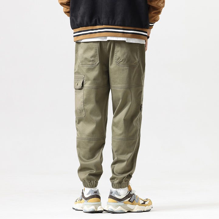 Men's Tactical Cargo Joggers with Elastic Comfort Waistband, Multi-Pocket Design and Knee Panels Mune Fashion