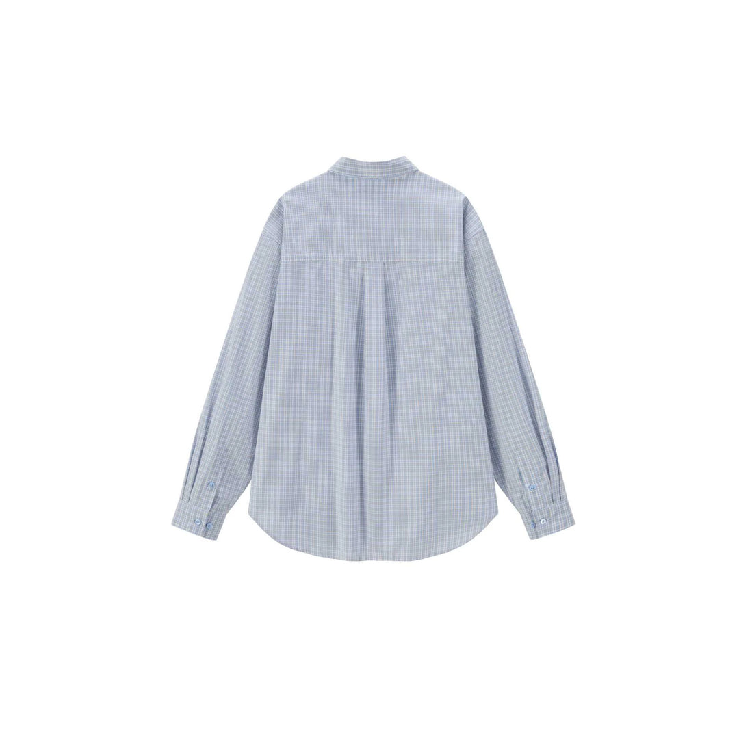 Unisex Oversized Check Shirt with Boxy Cut and Applied Chest Pocket Mune Fashion