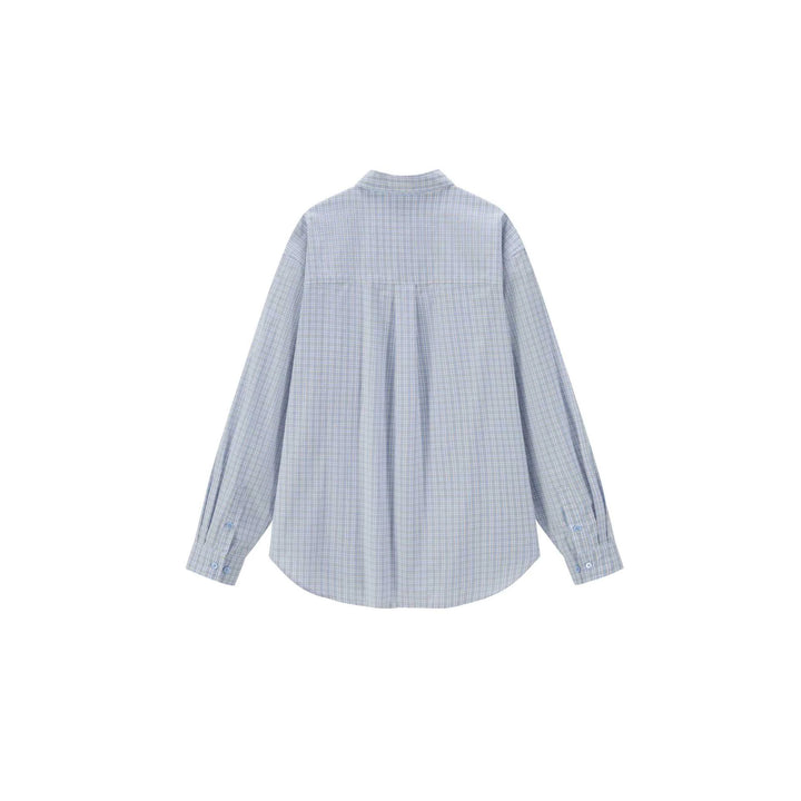 Unisex Oversized Check Shirt with Boxy Cut and Applied Chest Pocket Mune Fashion