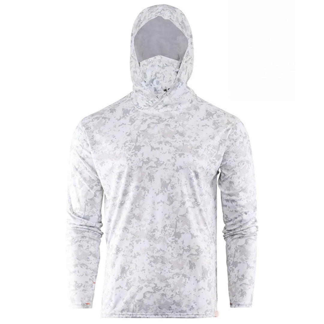 Men's Functional Long Sleeve Hoodie with Integrated Face Protection