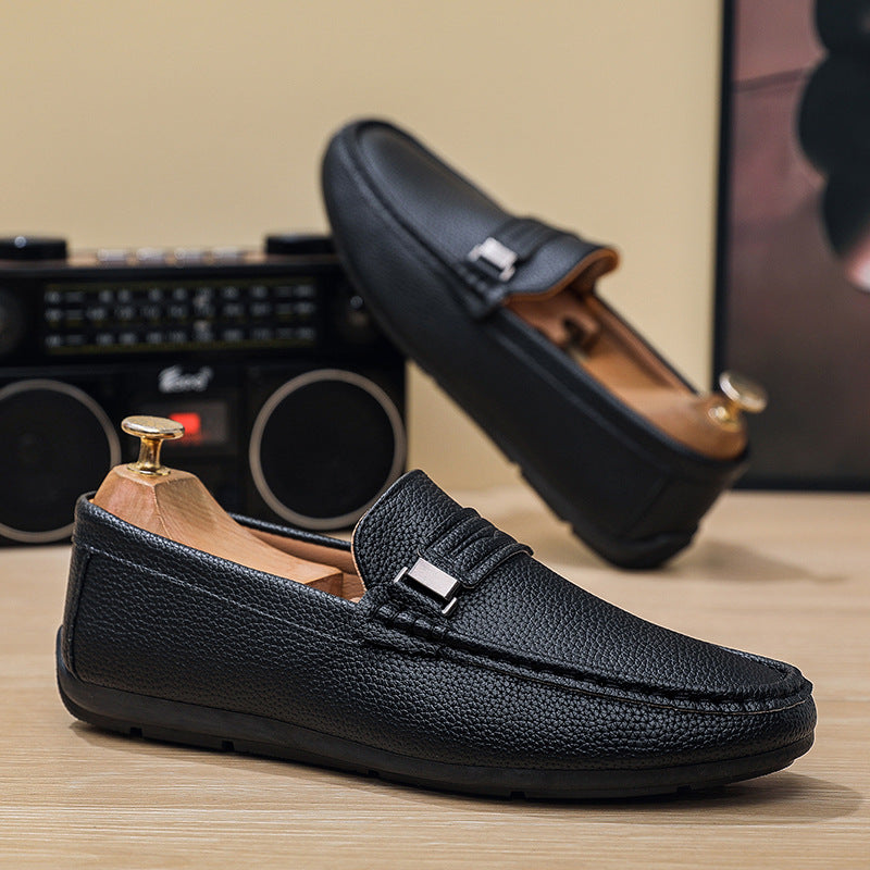 Men's Elegant Moccasins with Fashionable Accents Mune Fashion