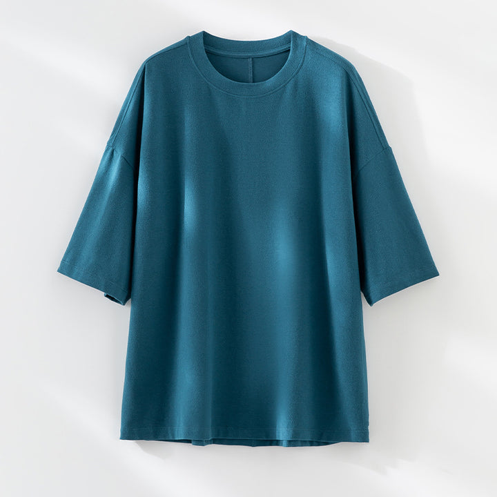 Men's Oversized T-Shirt made of high-quality cotton blend with drop shoulder and loose fit Mune Fashion