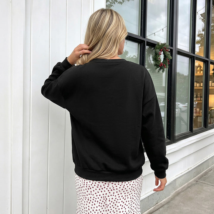 Women Casual Sweater with Oversized Bow Mune Fashion