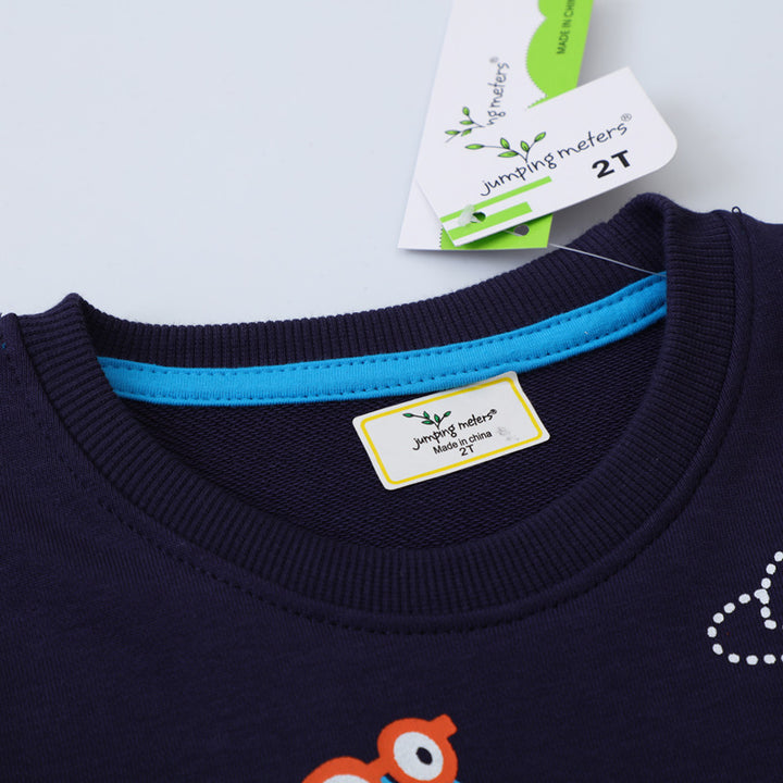 Boys sweatshirt with funny dinosaur and space design Mune Fashion