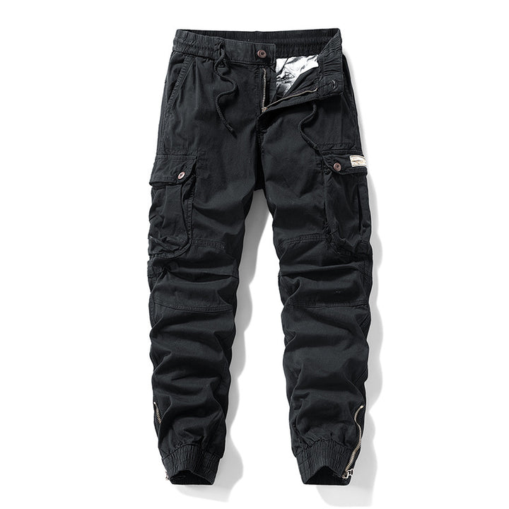 Herren Cargo-Jogginghose im Utility‑Stil mit elastischem Tunnelzugbund und verstärkten Kniepaneelen Mune Fashion