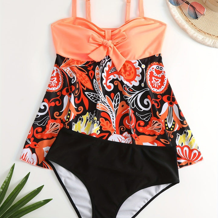Women's Tankini Set with playful print and stylish details Mune Fashion