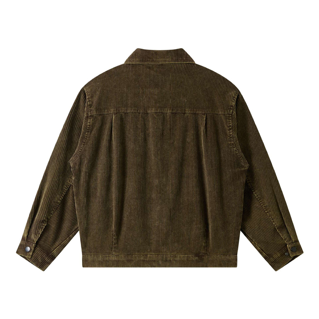 Men's cord workwear blouson with flap pockets and boxy fit Mune Fashion