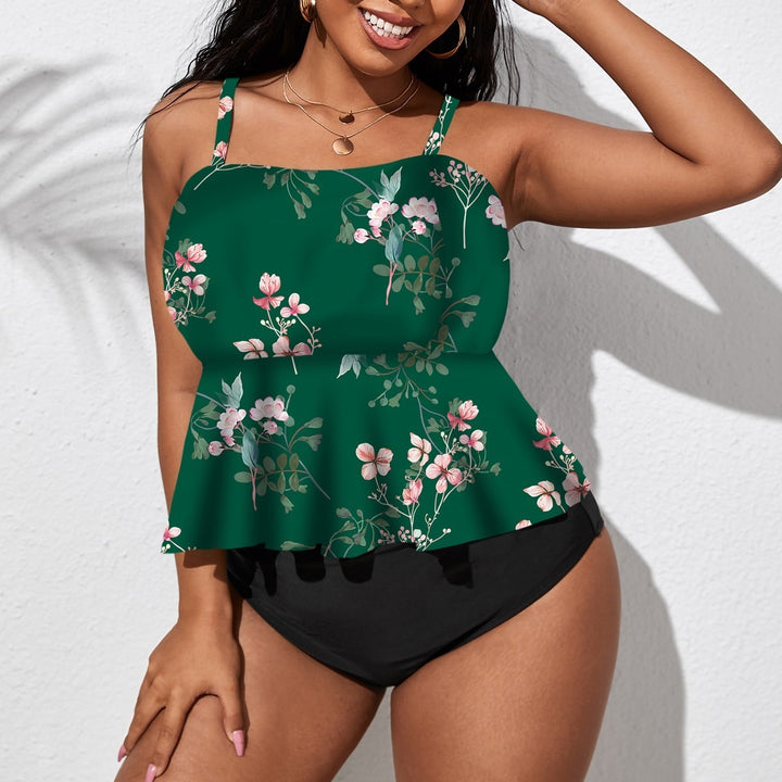 Damen Peplum-Badeoberteil mit floralem Design Echo Archiv