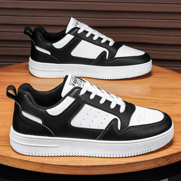 Women Sports Leather Sneakers with Padded Insole Mune Fashion