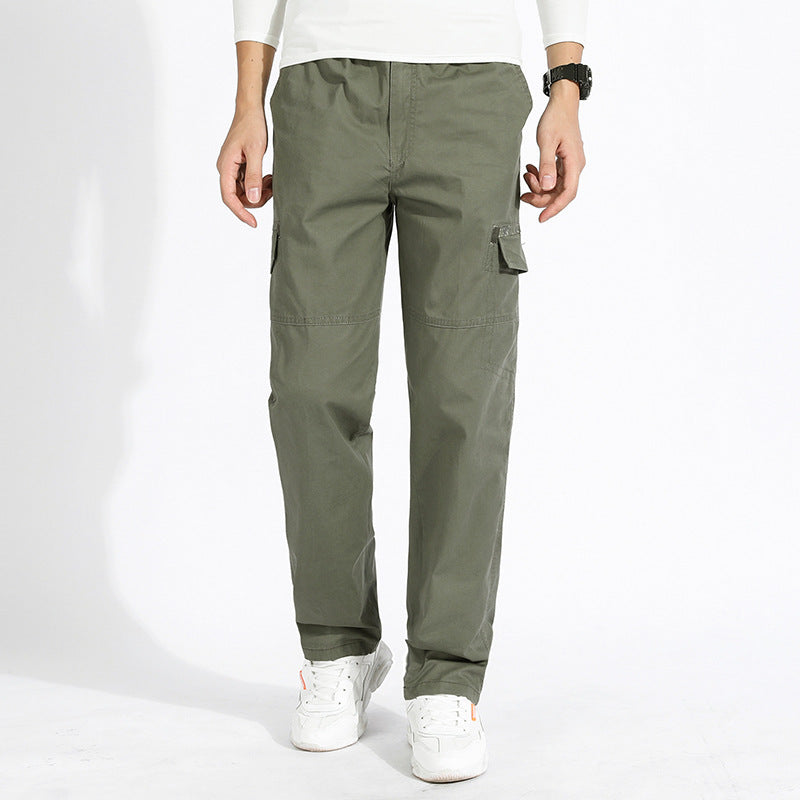 Men's cargo pants with straight leg, reinforced knee areas & patch pockets Mune Fashion