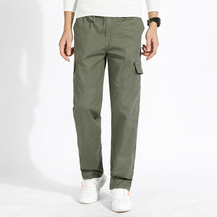 Men's cargo pants with straight leg, reinforced knee areas & patch pockets Mune Fashion