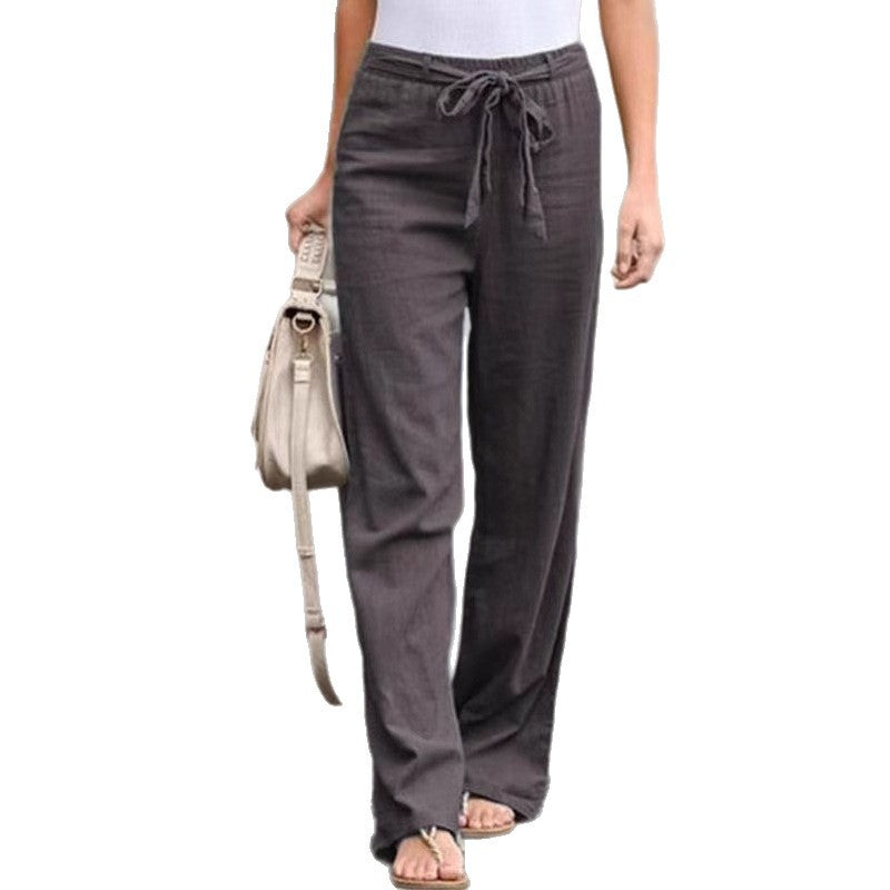 Women Comfortable and Elegant Linen Pants Mune Fashion