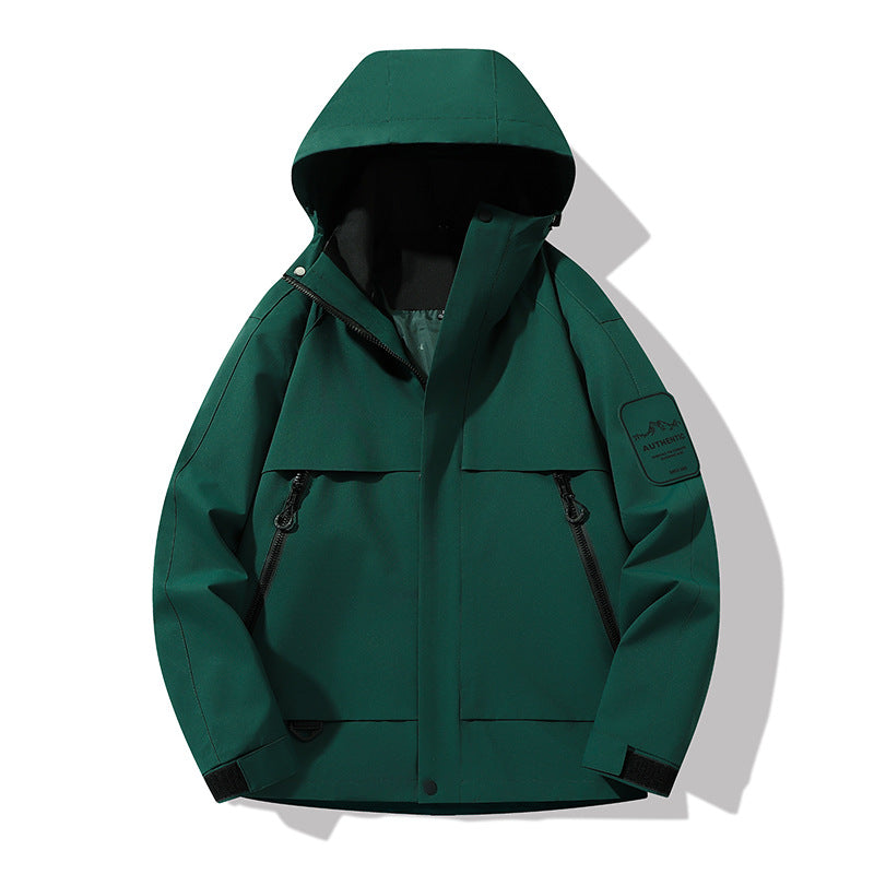 Men's multifunctional waterproof softshell rain jacket with removable fleece inner jacket Mune Fashion