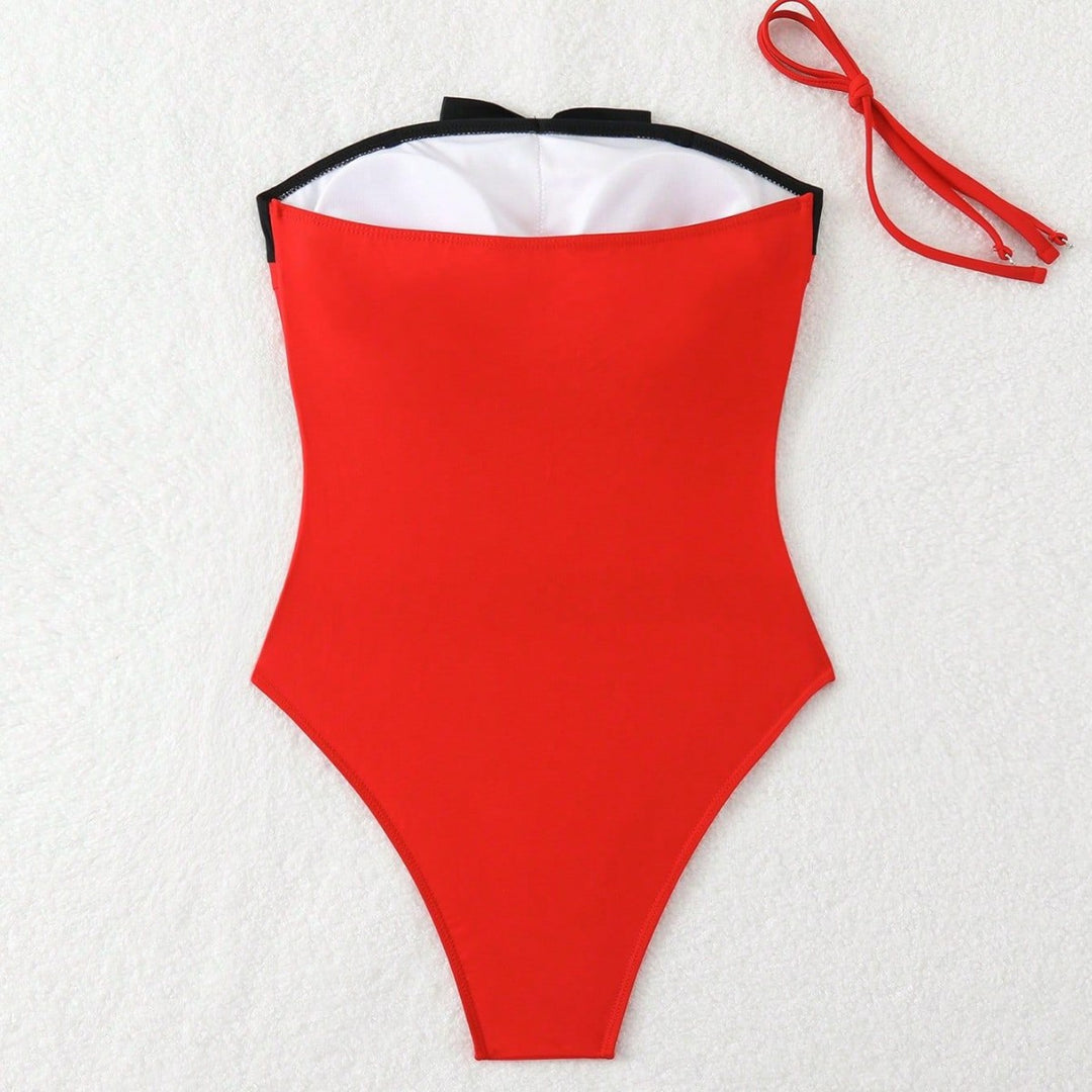 Women's Bandeau Swimsuit with Decorative Bows Mune Fashion