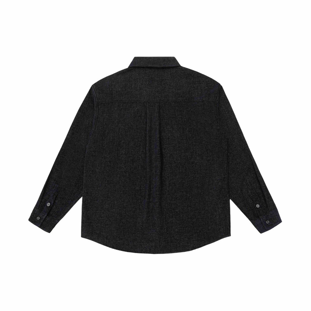 Men's overshirt jacket made of textured wool blend with chest pocket Mune Fashion